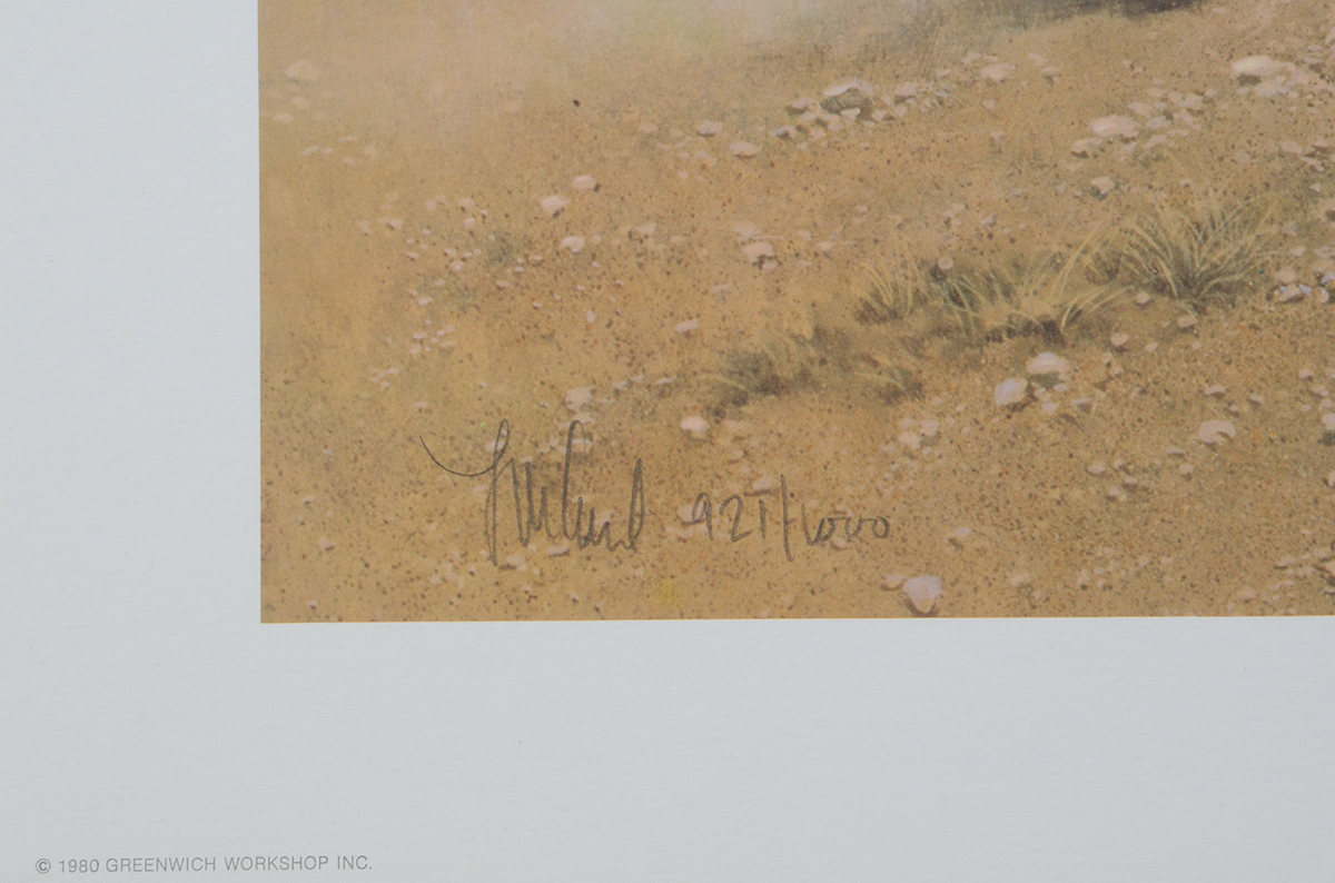 Frank McCarthy Signed Limited Edition Offset Lithograph "Burning the Way Station"