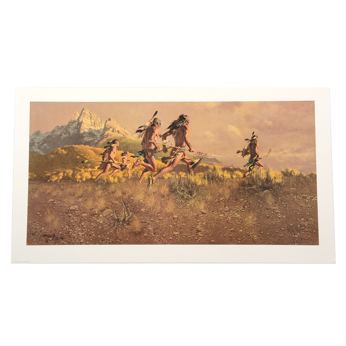 Frank McCarthy Signed Limited Edition Offset Lithograph "The Warriors"