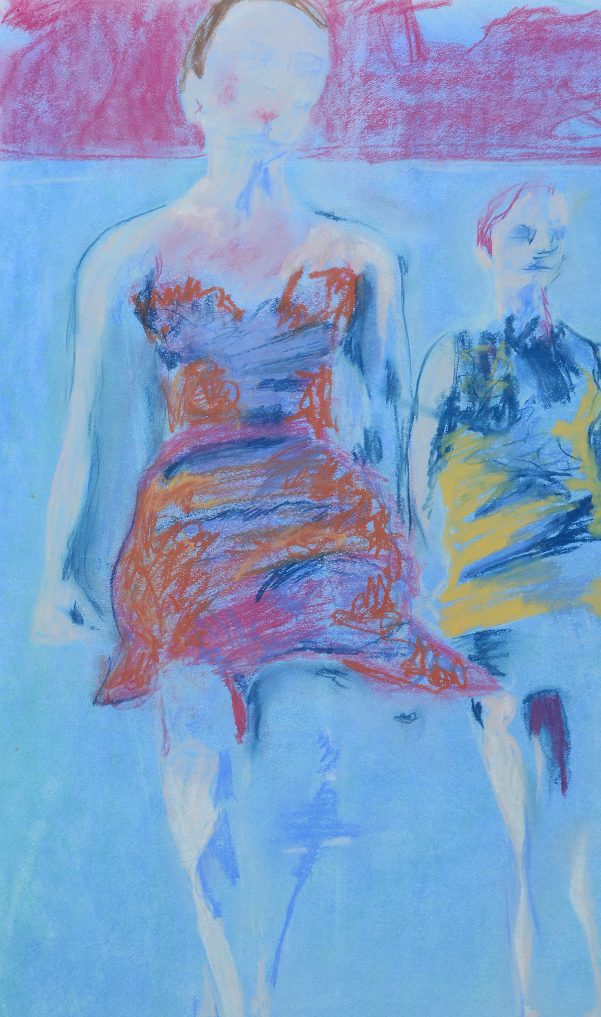 Chalk Pastel Drawing "Ode to Robert's Ballet"