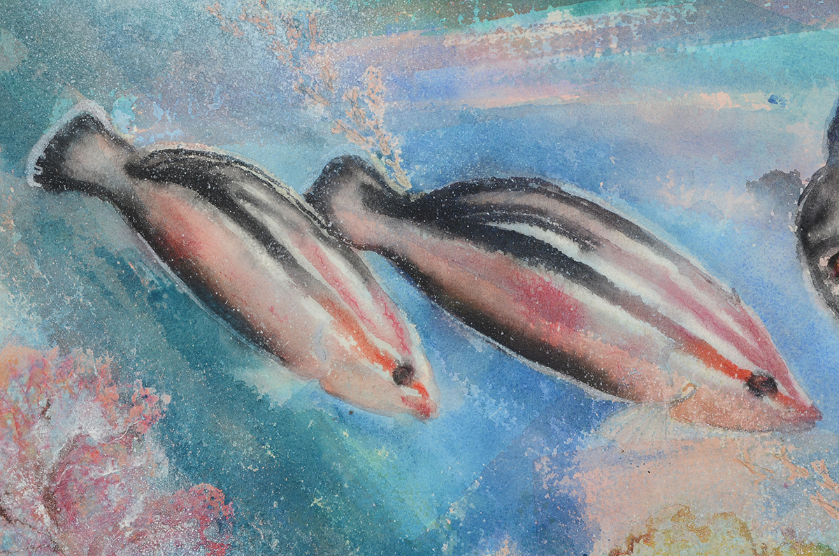 Alene Rogert Original Aquatic Watercolor on Paper