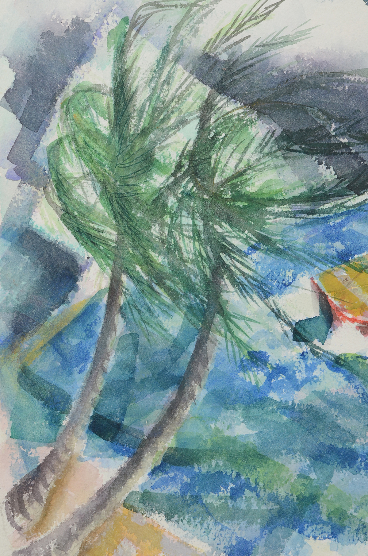 Alene Rogert Original Nautical Watercolor on Paper