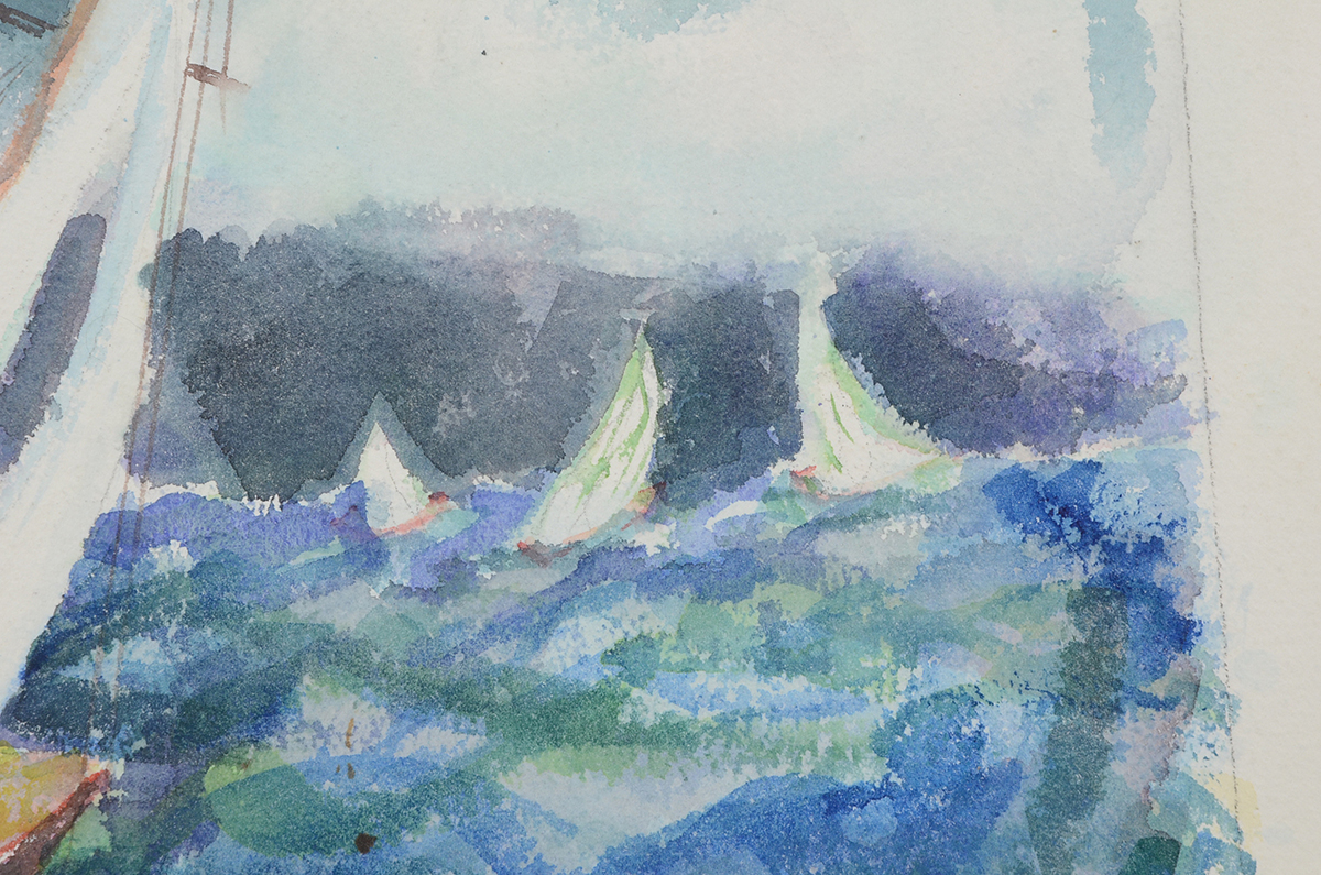 Alene Rogert Original Nautical Watercolor on Paper