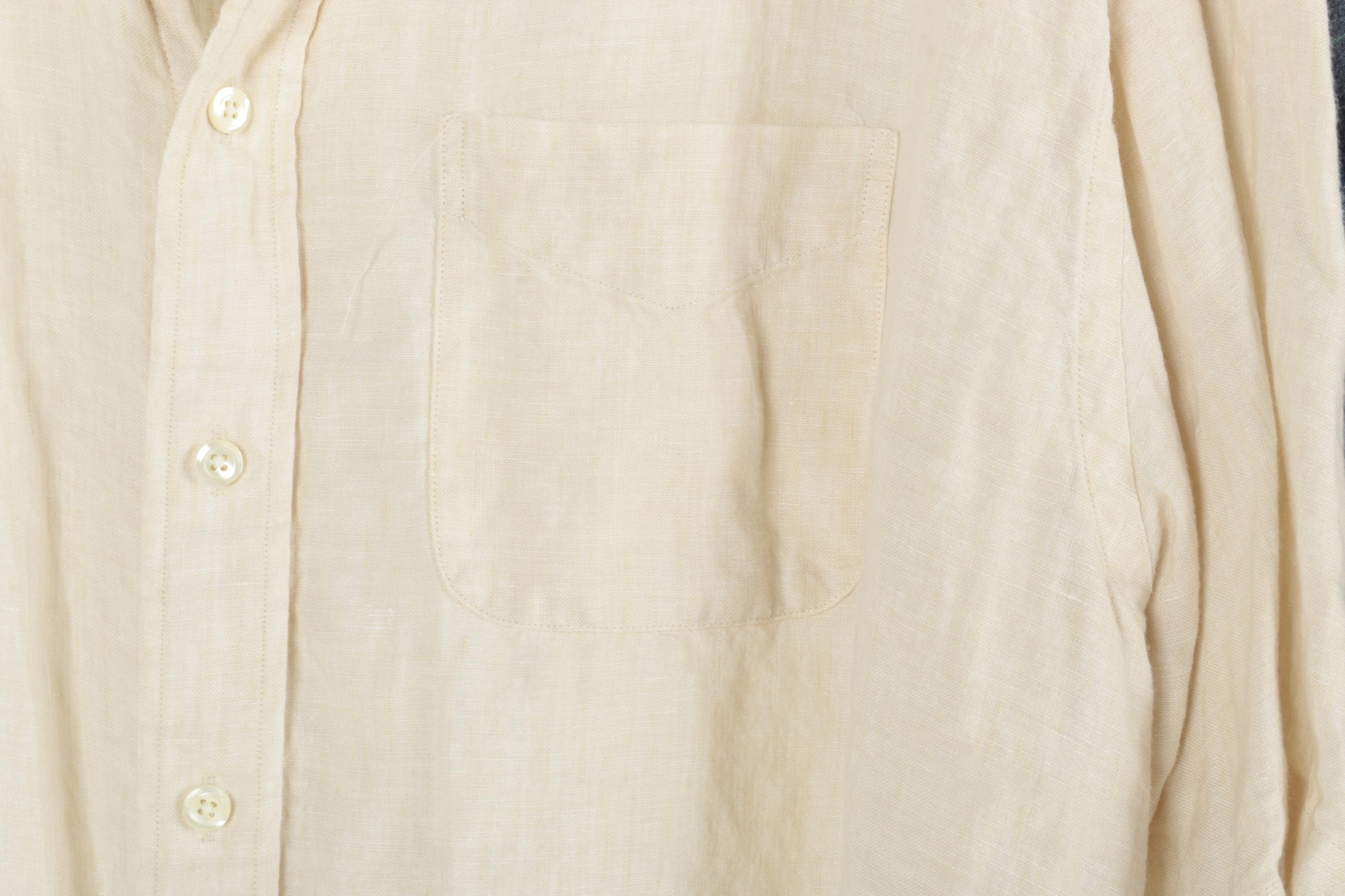 Men's Button Down Tops Including Brooks Brothers