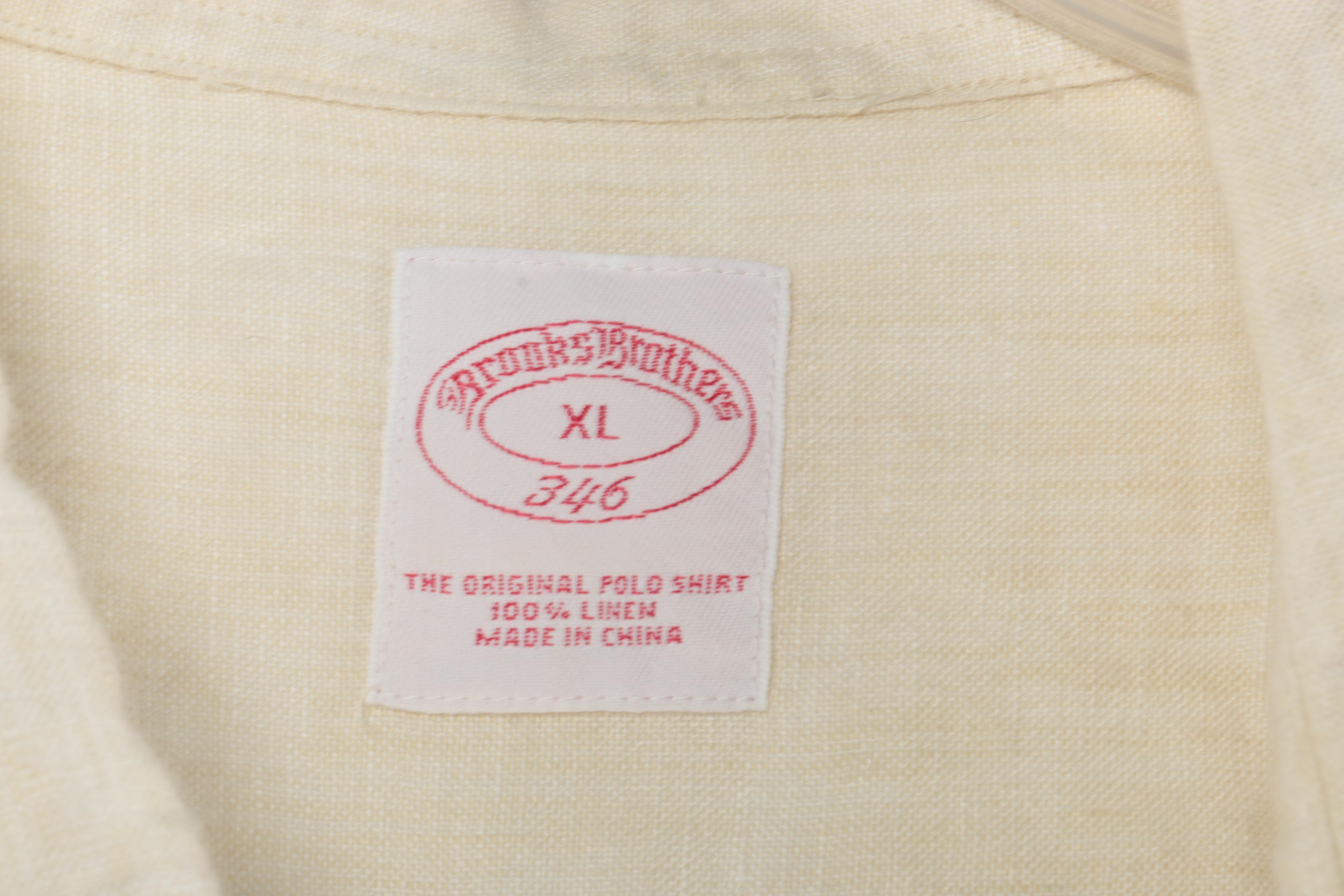 Men's Button Down Tops Including Brooks Brothers