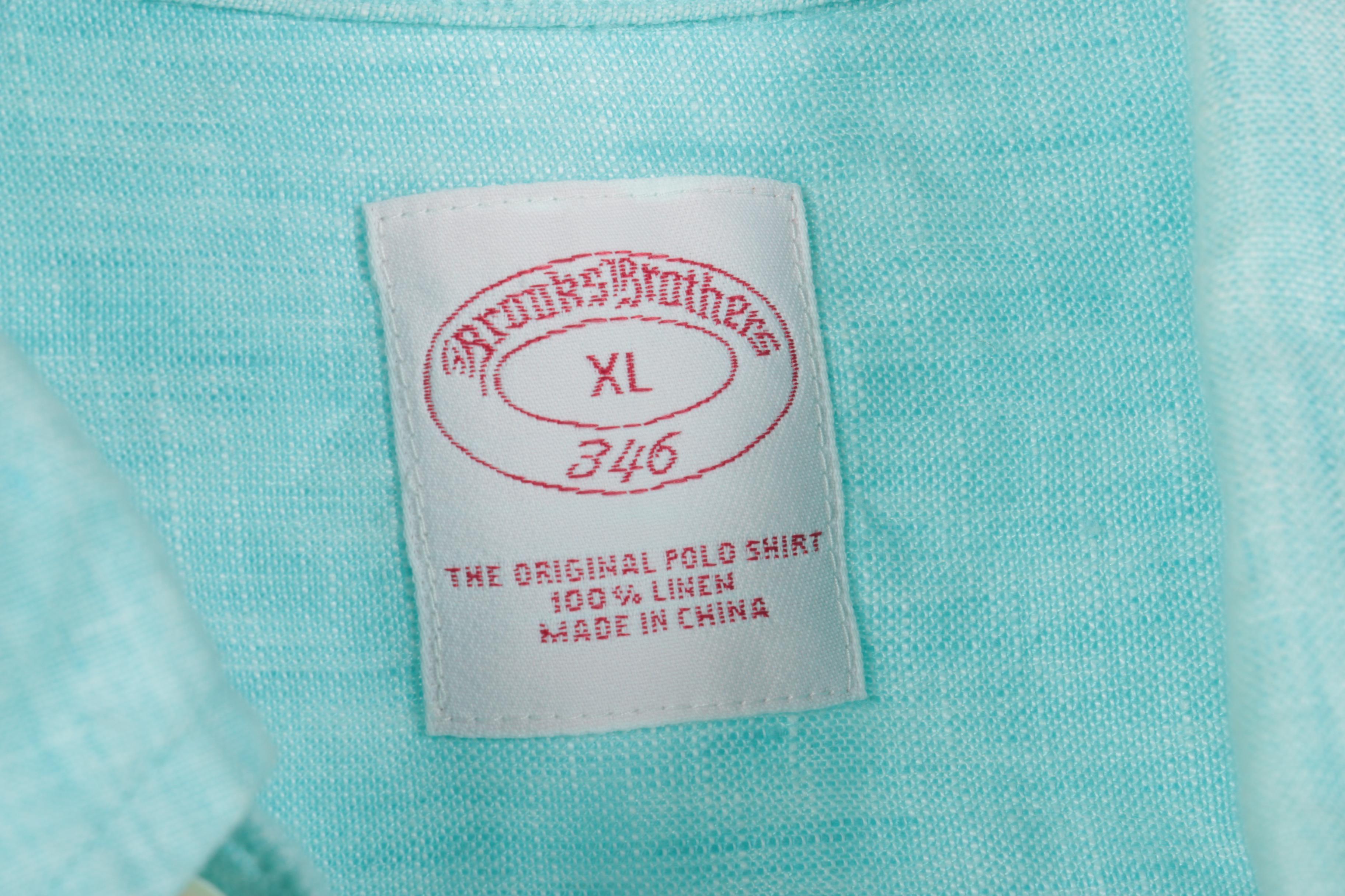 Men's Button Down Tops Including Brooks Brothers