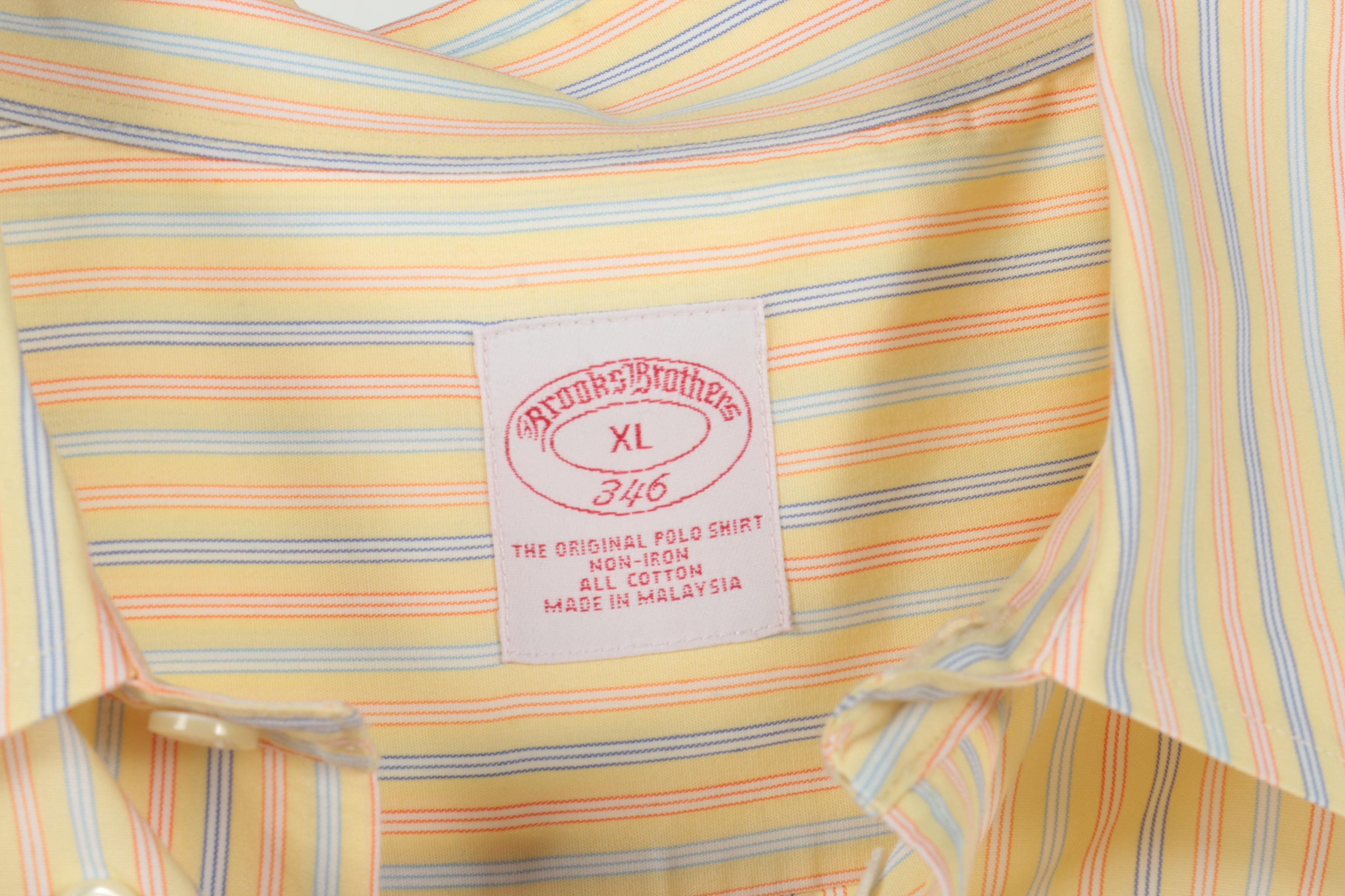 Men's Button Down Tops Including Brooks Brothers