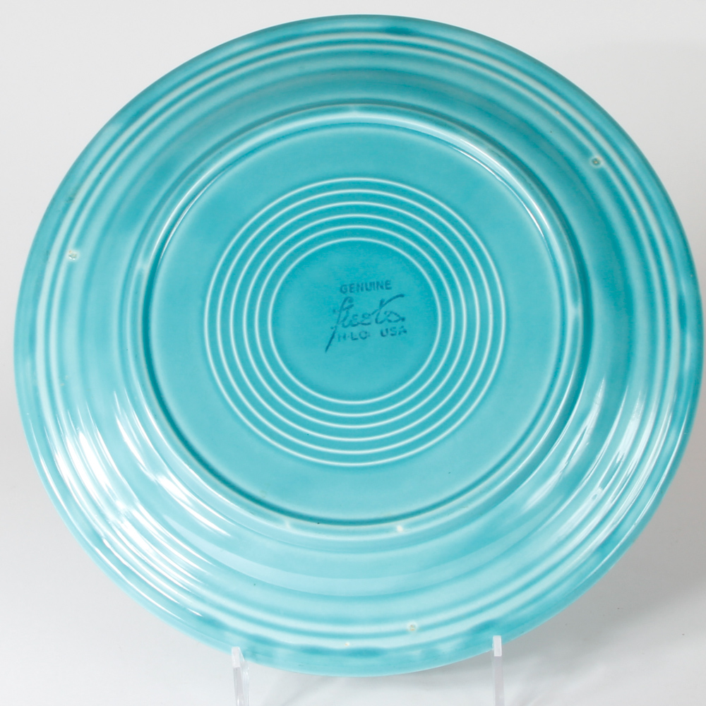 Collection of Vintage Fiestaware Grill Plates Including Radiation Red