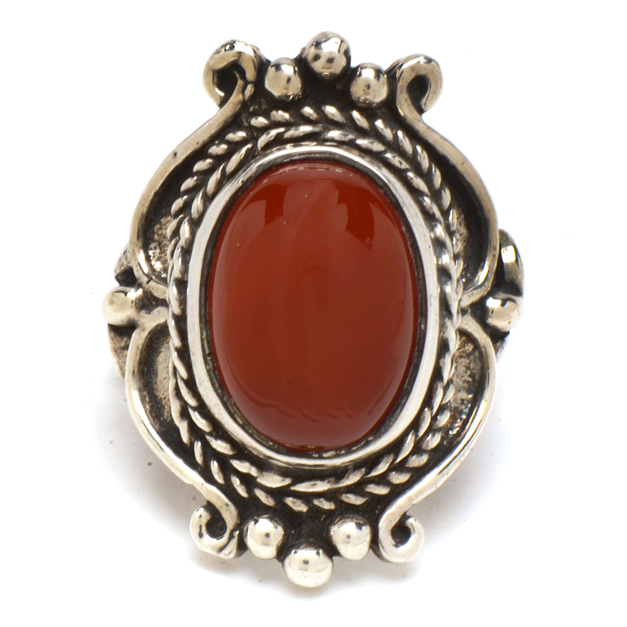 Handmade Sterling Silver Carnelian Ring