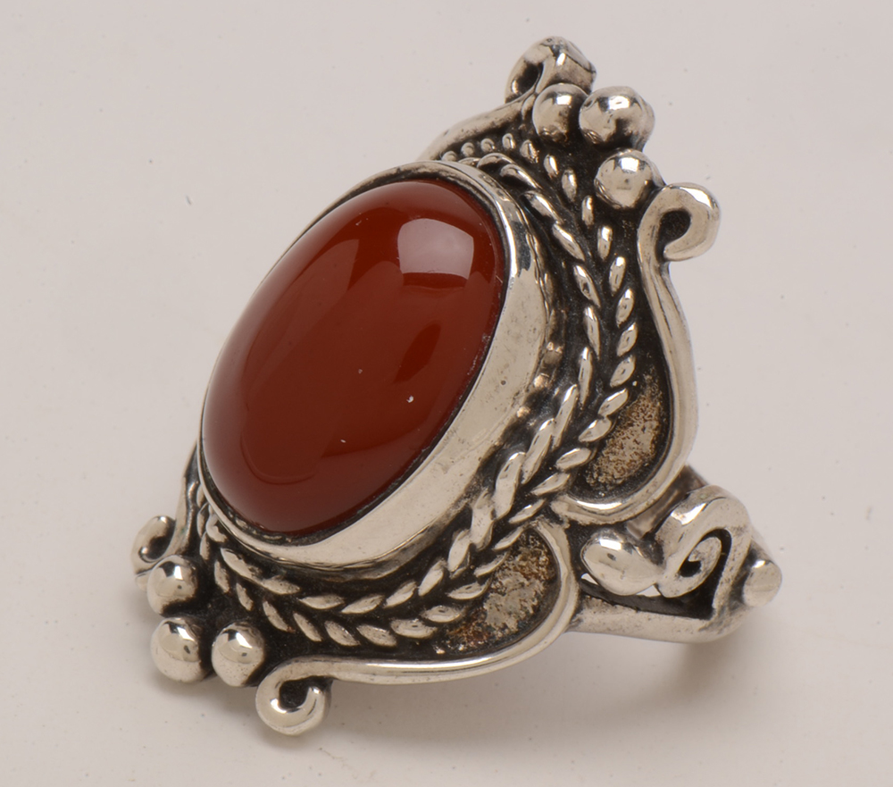 Handmade Sterling Silver Carnelian Ring
