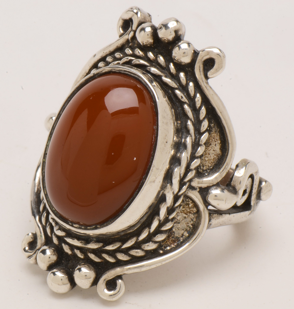 Handmade Sterling Silver Carnelian Ring