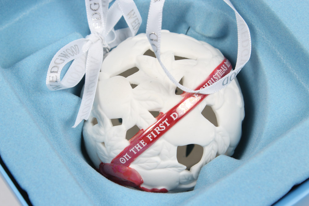 Assorted Wedgwood Jasperware "12 Days of Christmas" Ornaments