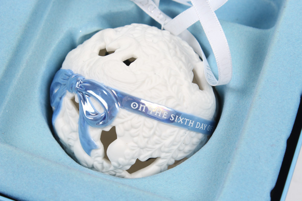 Assorted Wedgwood Jasperware "12 Days of Christmas" Ornaments