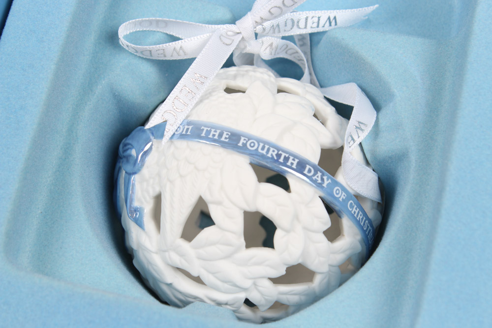 Assorted Wedgwood Jasperware "12 Days of Christmas" Ornaments