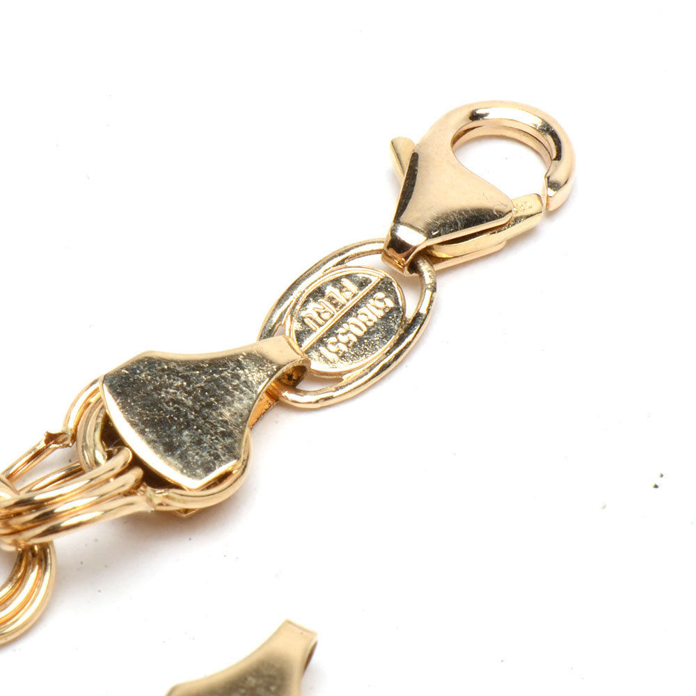 Two 14K Yellow Gold Chain Bracelets