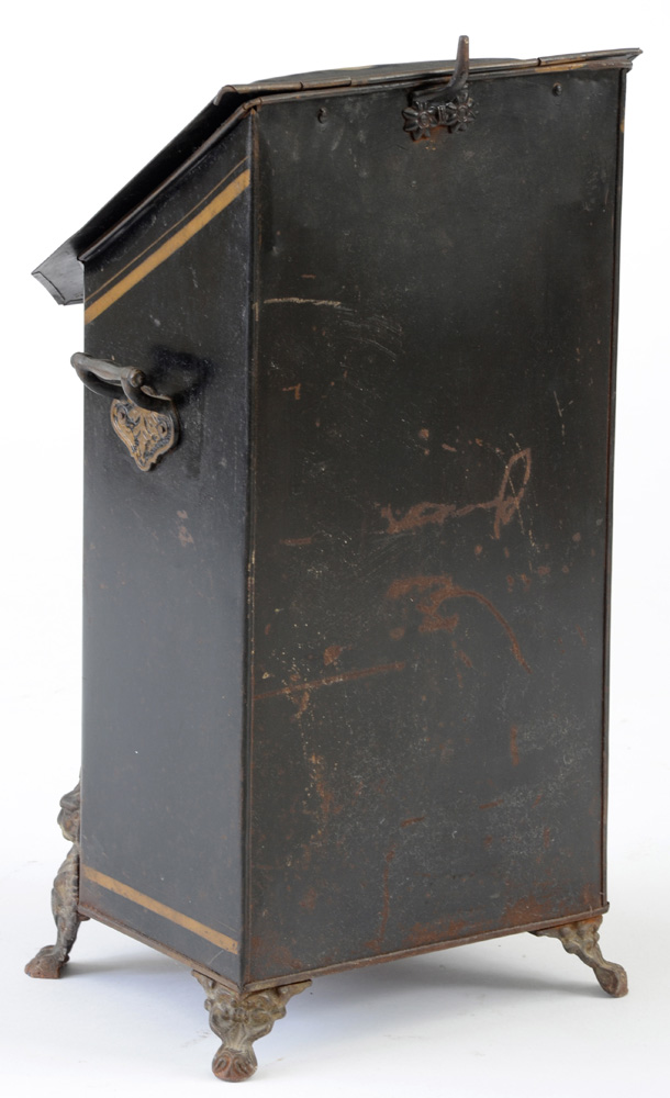 Hand-Painted Antique Coal Bin