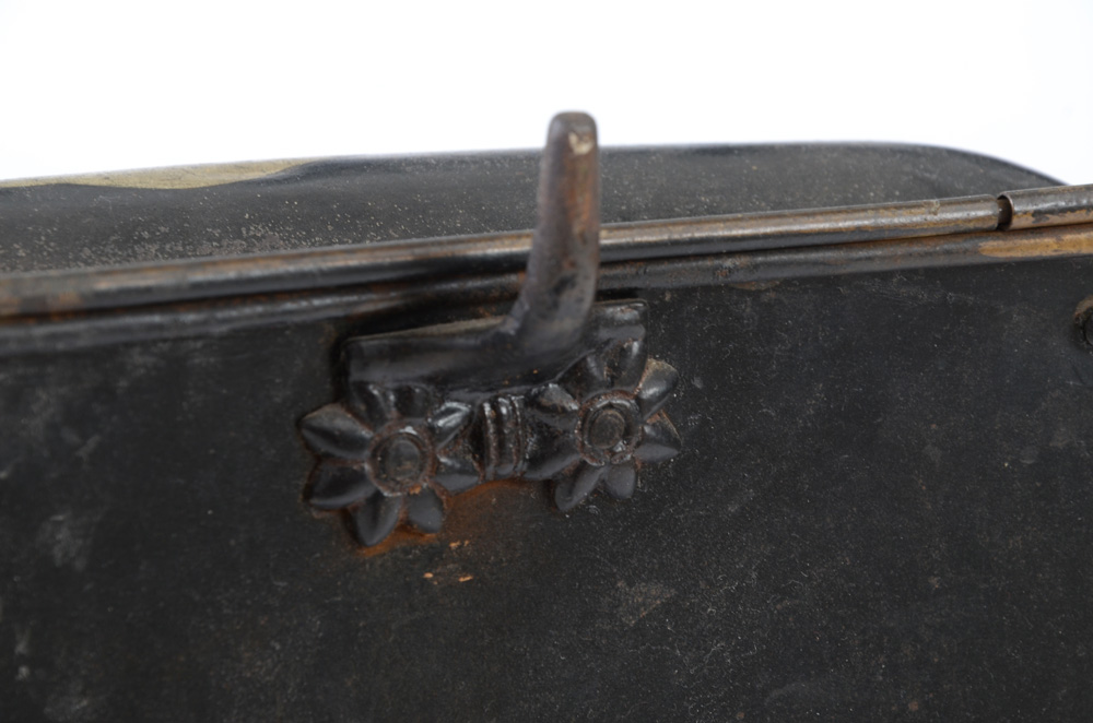 Hand-Painted Antique Coal Bin