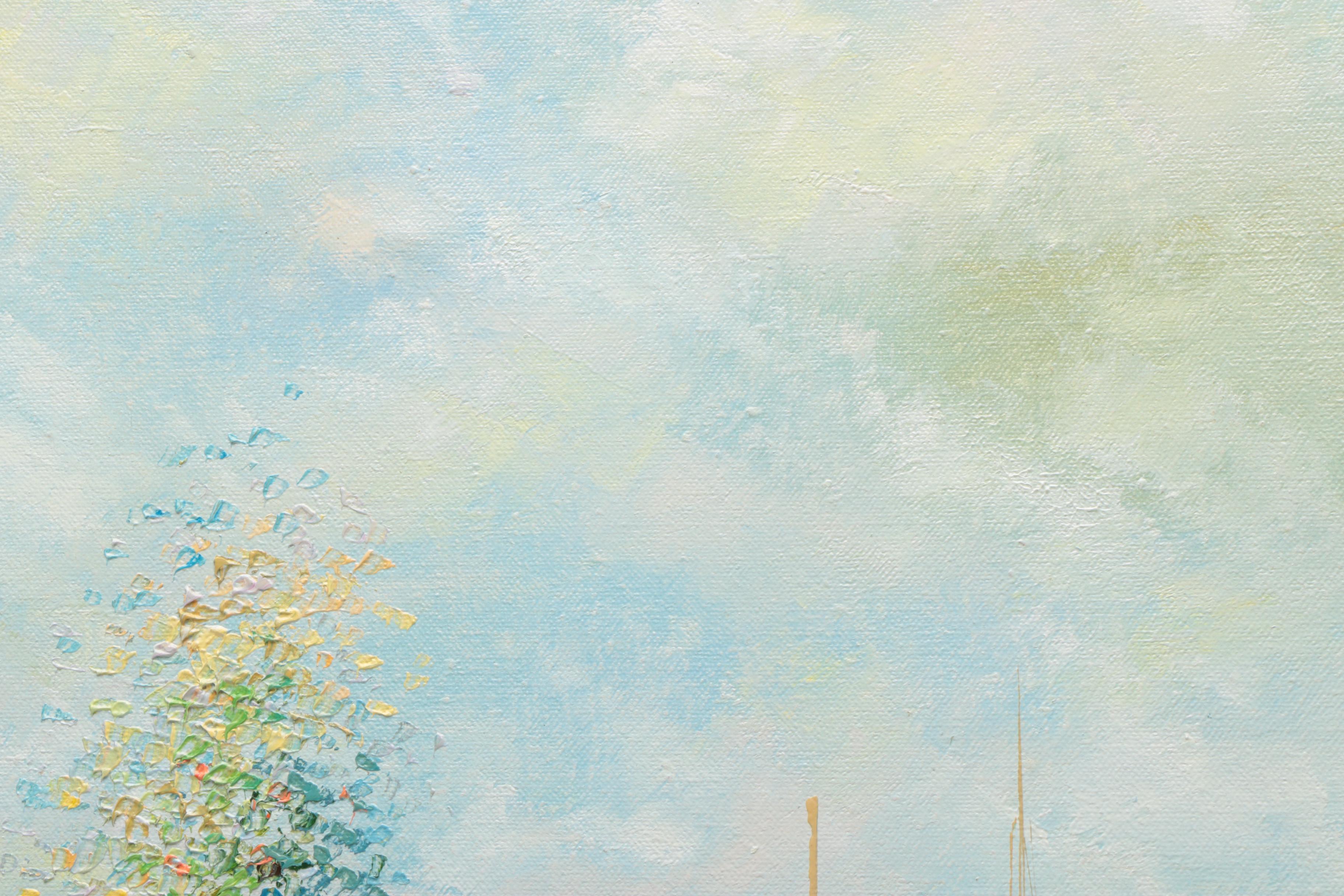 DuBois Impressionist Oil Painting of Two Boats