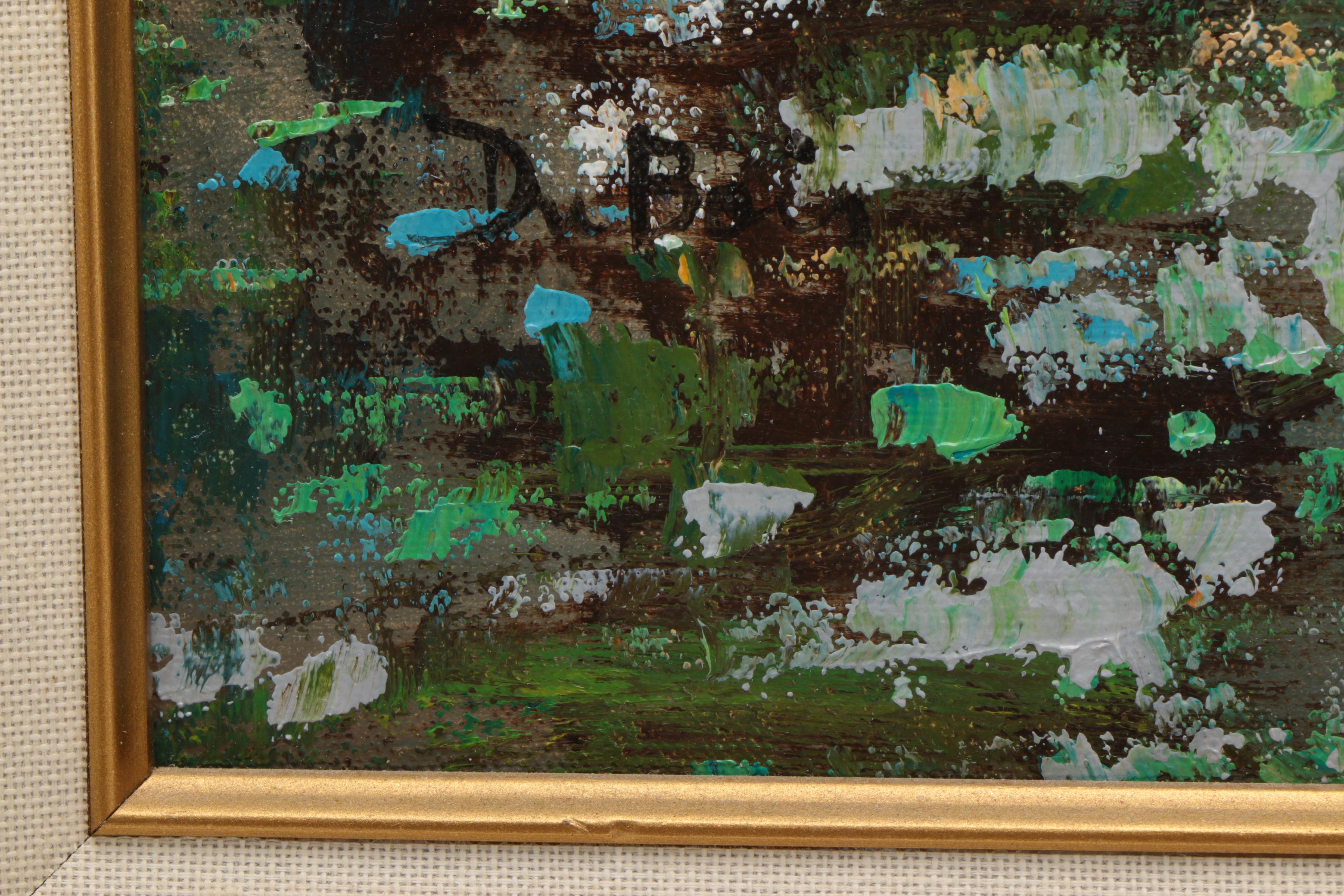 DuBois Impressionist Oil Painting of Two Boats