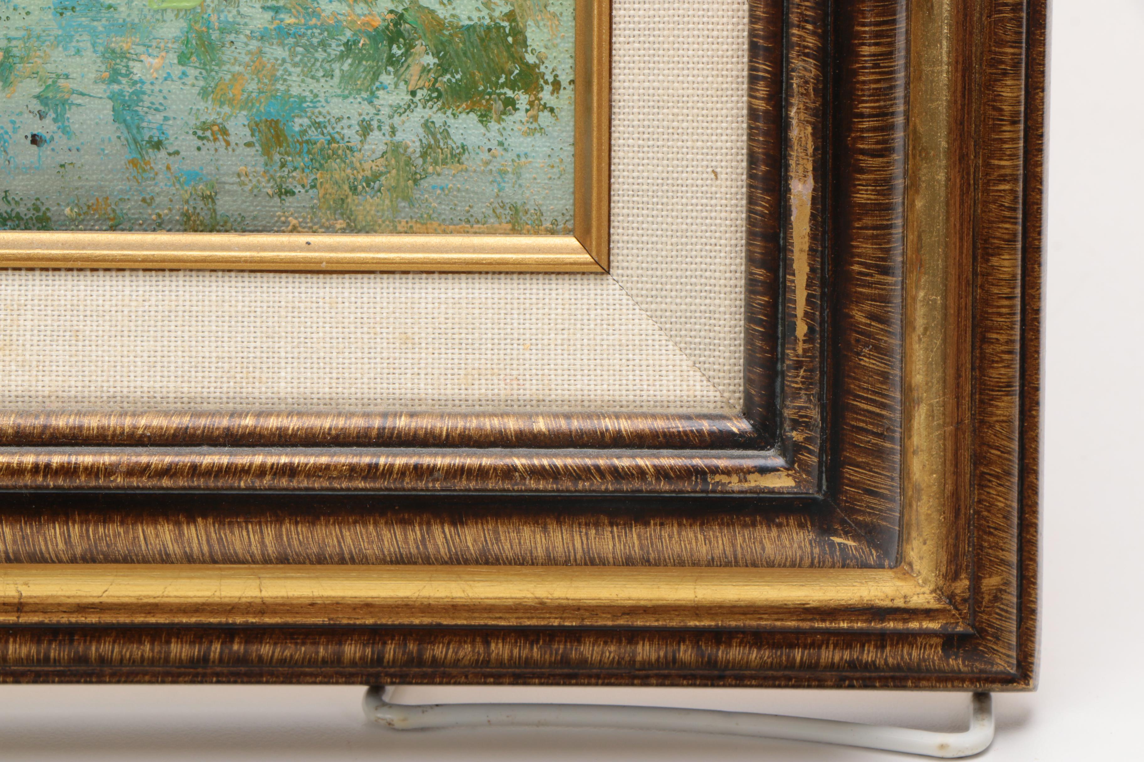 DuBois Impressionist Oil Painting of Two Boats