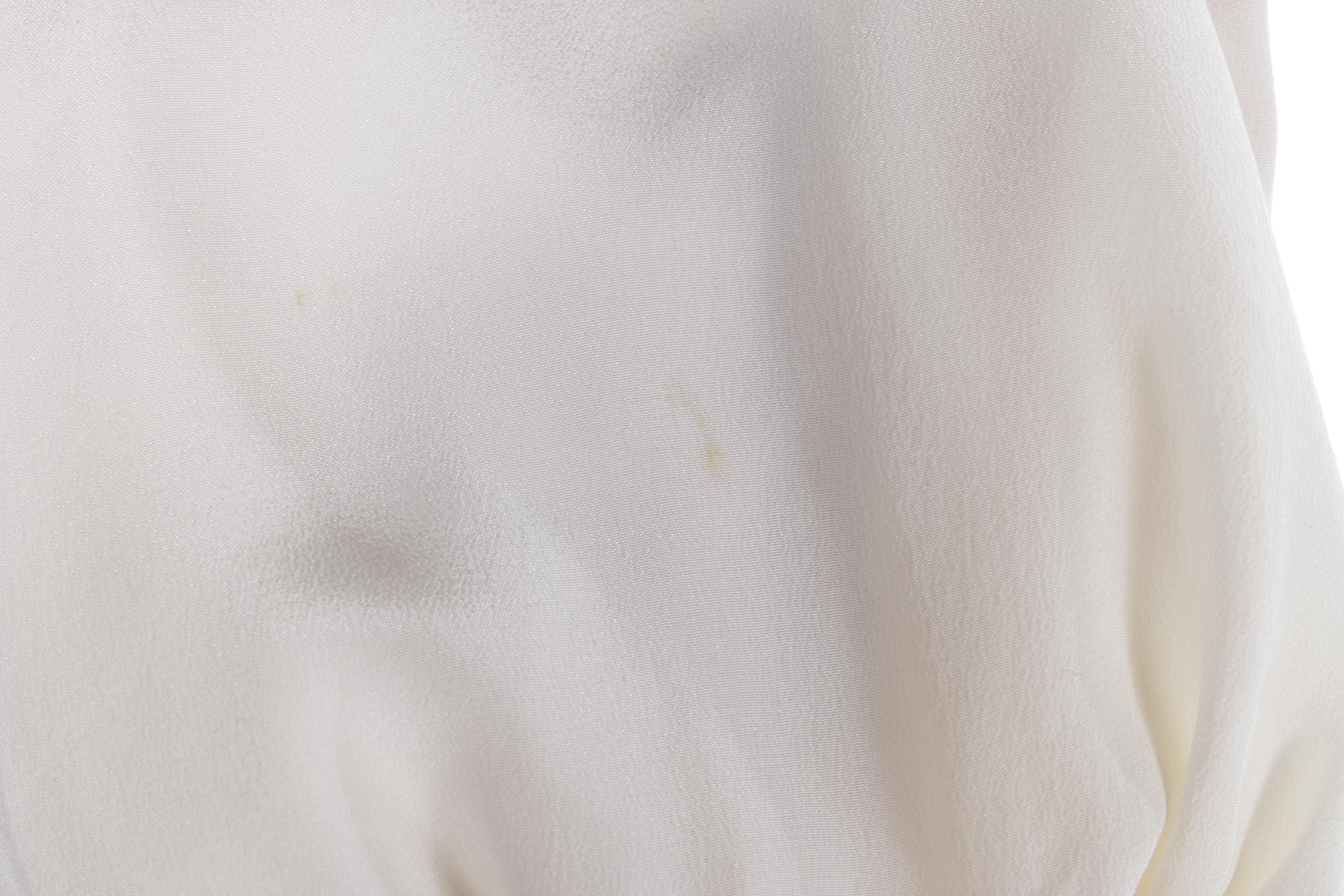 Prada White Silk Blouse