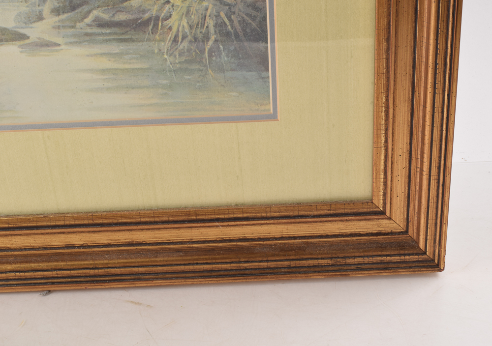 Ben Hampton Offset Lithograph Print After "Stepping Stones"