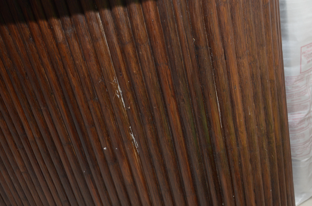 Vintage Tiki Bar With Rattan Bar Stools