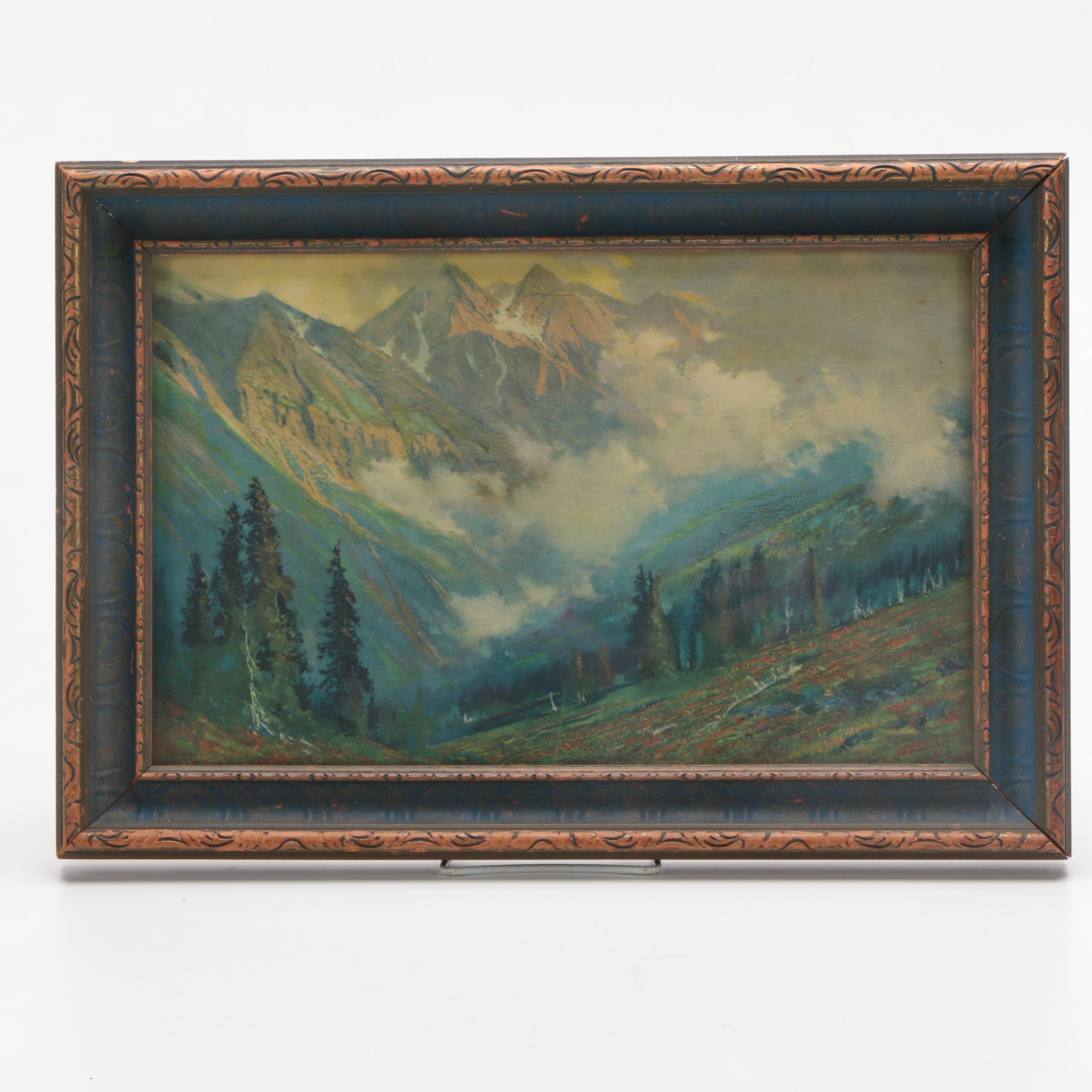 Volchrome Print After Charles Partridge Adams "After the Storm"