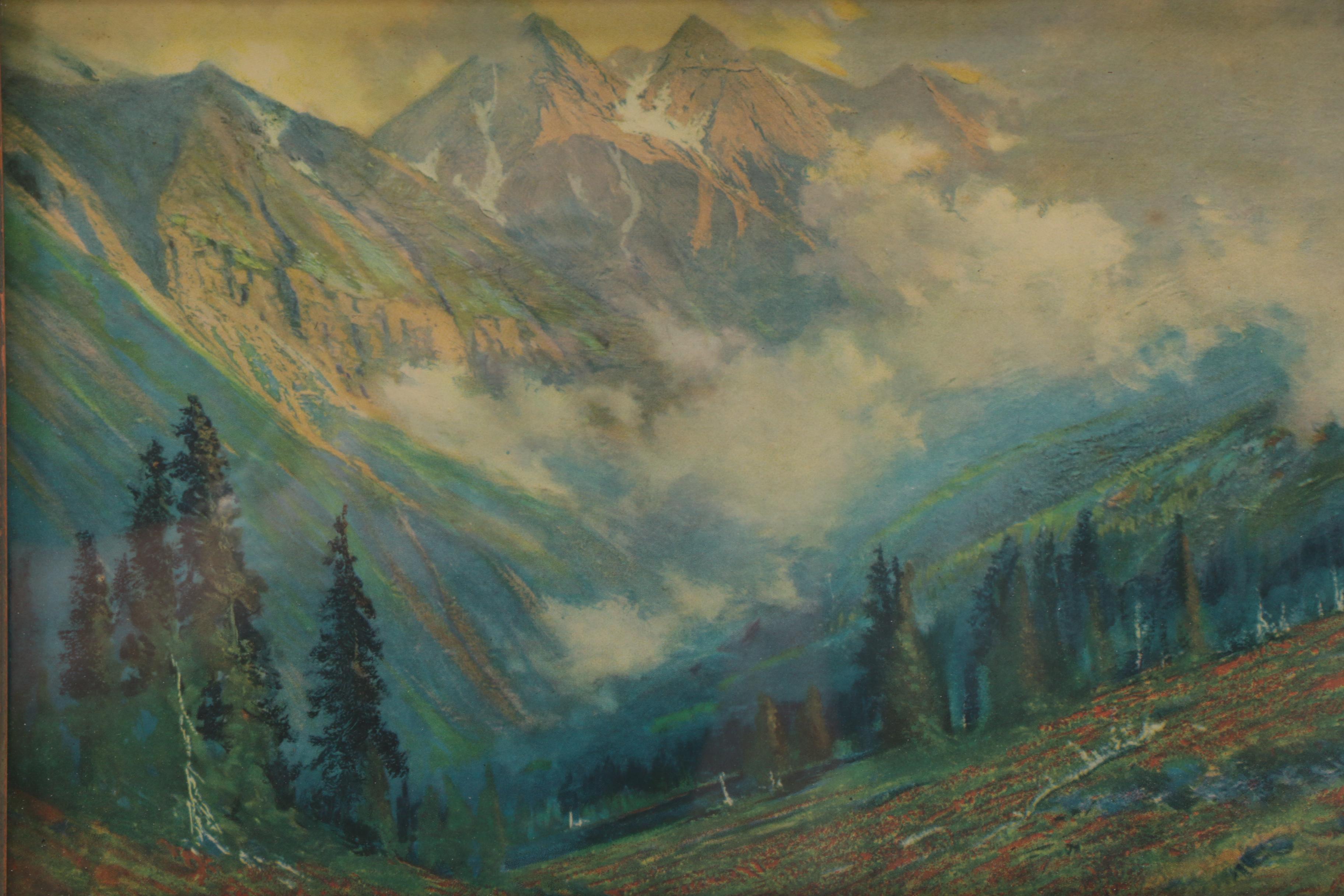 Volchrome Print After Charles Partridge Adams "After the Storm"
