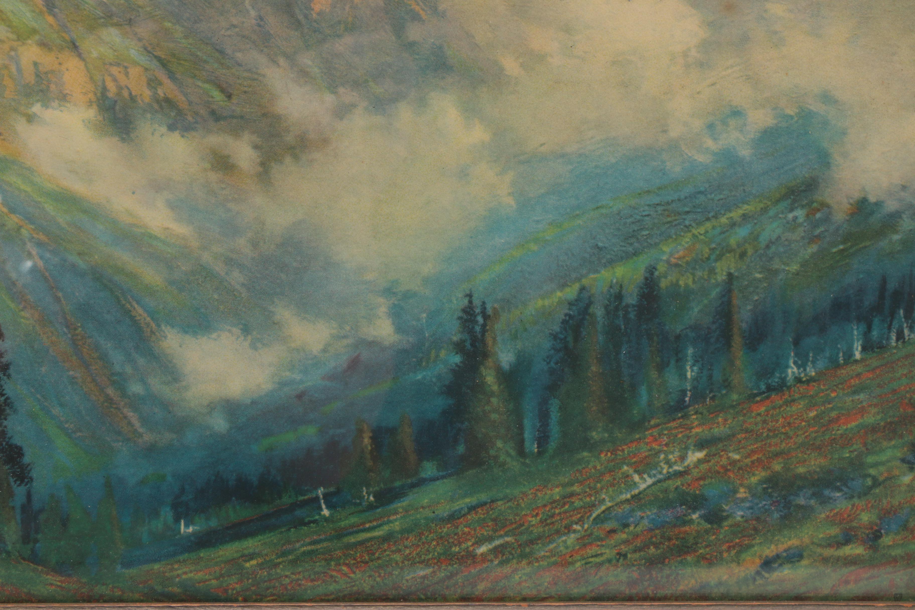 Volchrome Print After Charles Partridge Adams "After the Storm"