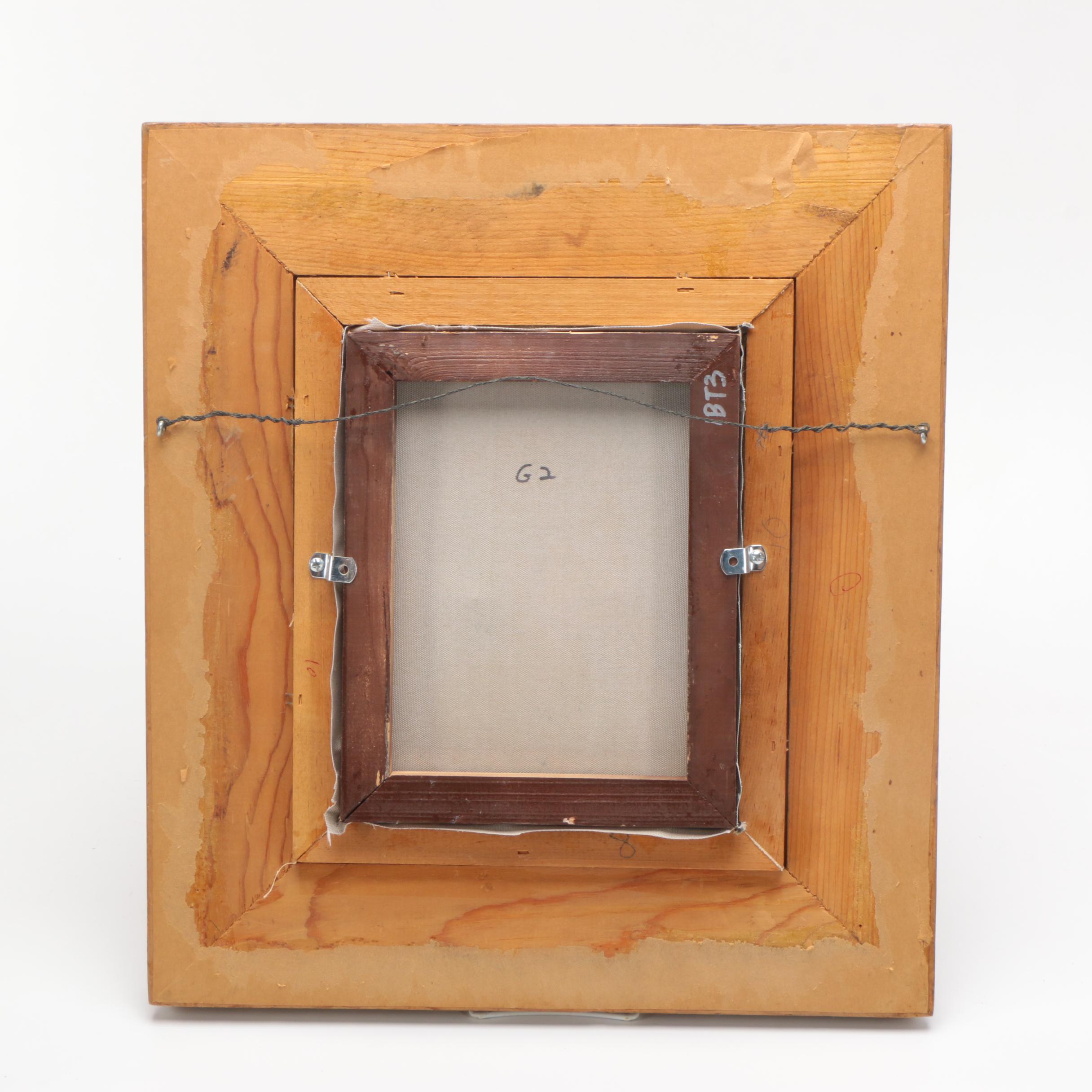 T. Grace Oil Portrait Painting of a Young Woman