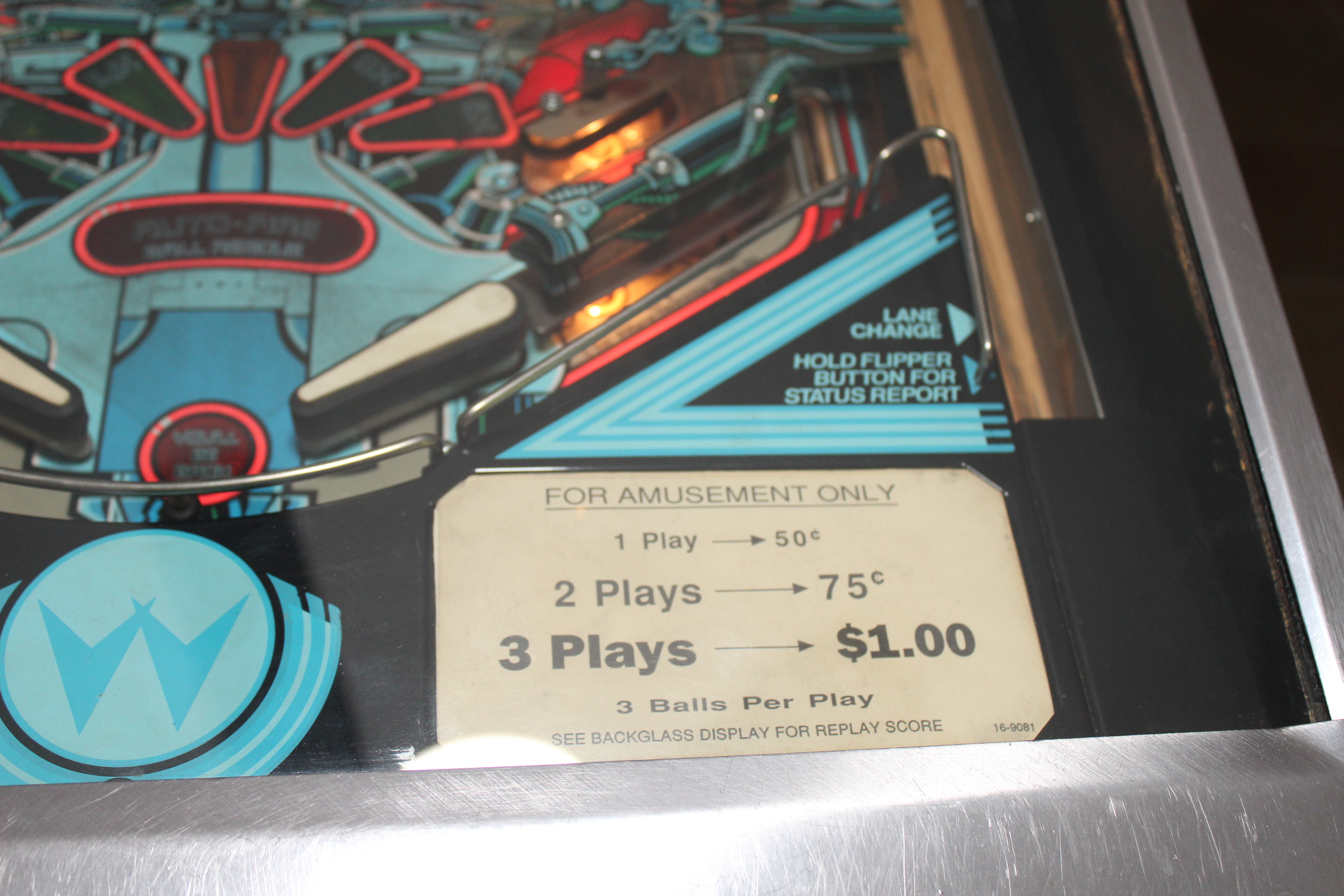 1991 "Terminator 2: Judgement Day" Williams Pinball Machine