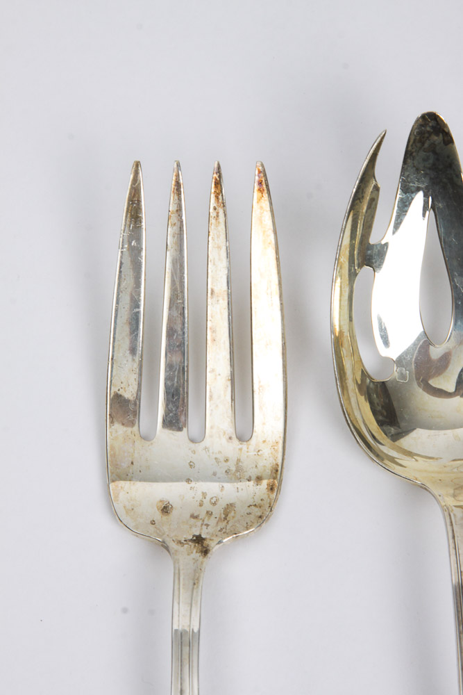 Gorham Sterling Silver Monogrammed "Fairfax" Flatware Set