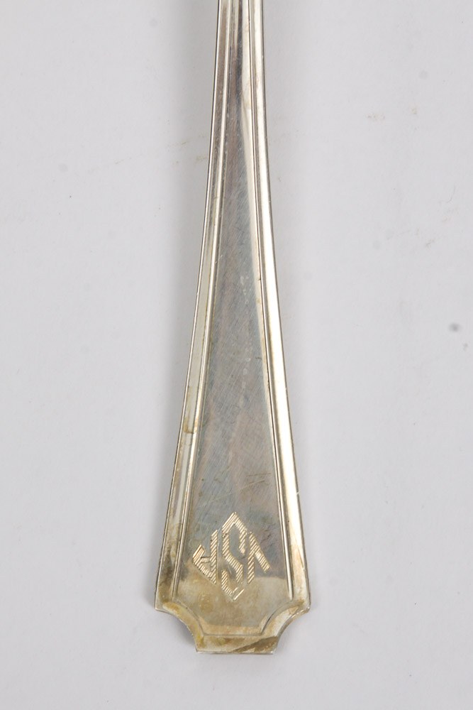 Gorham Sterling Silver Monogrammed "Fairfax" Flatware Set