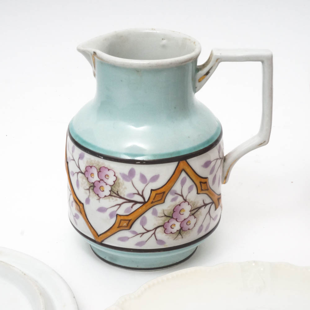 Collection of Hand Painted Tableware Including Haviland