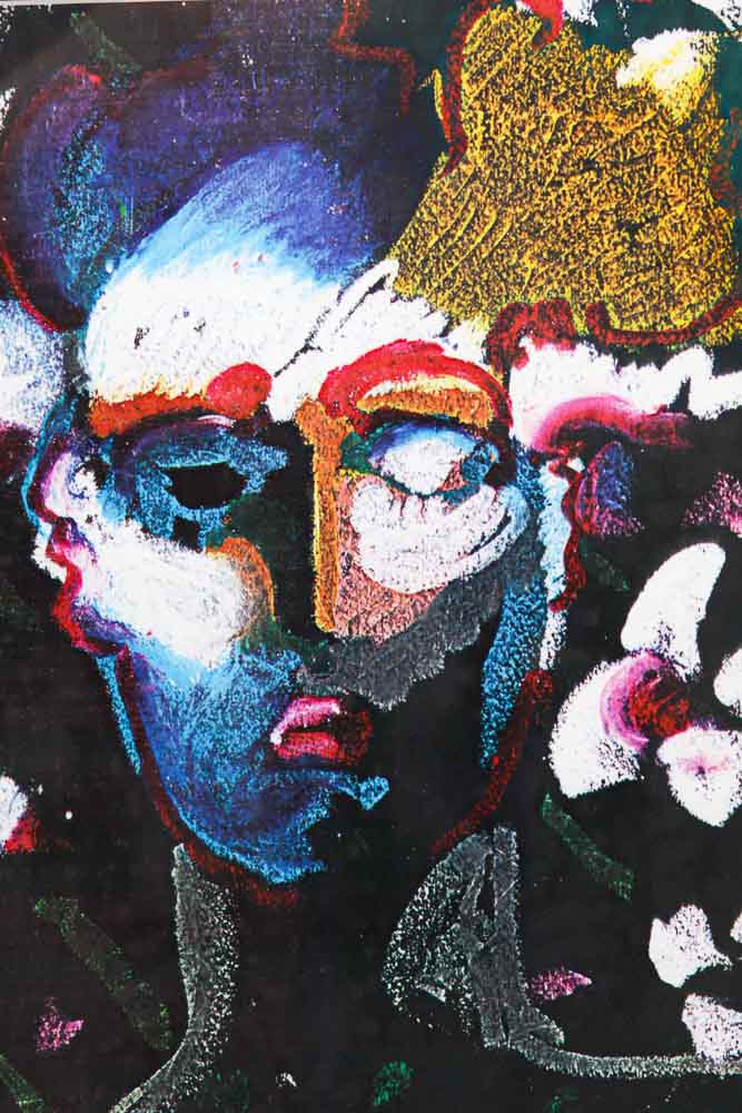 Peter Max Lithograph of a Woman