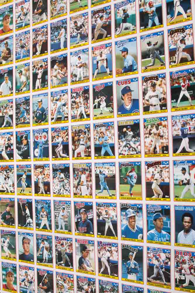 Four Sheets of Uncut 1988 Topps Sports Trading Cards