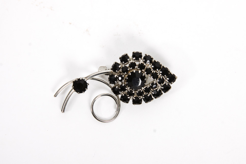 Collection of Blue-Toned Costume Rhinestone Jewelry