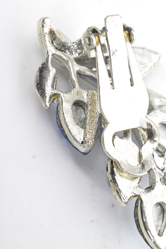 Collection of Blue-Toned Costume Rhinestone Jewelry