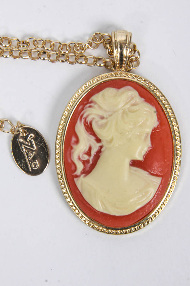 Collection of Cameo Costume Jewelry