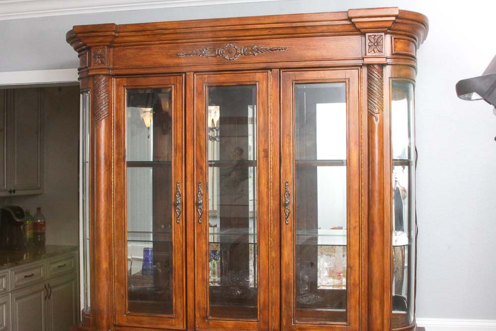 Large Ornate Display Cabinet