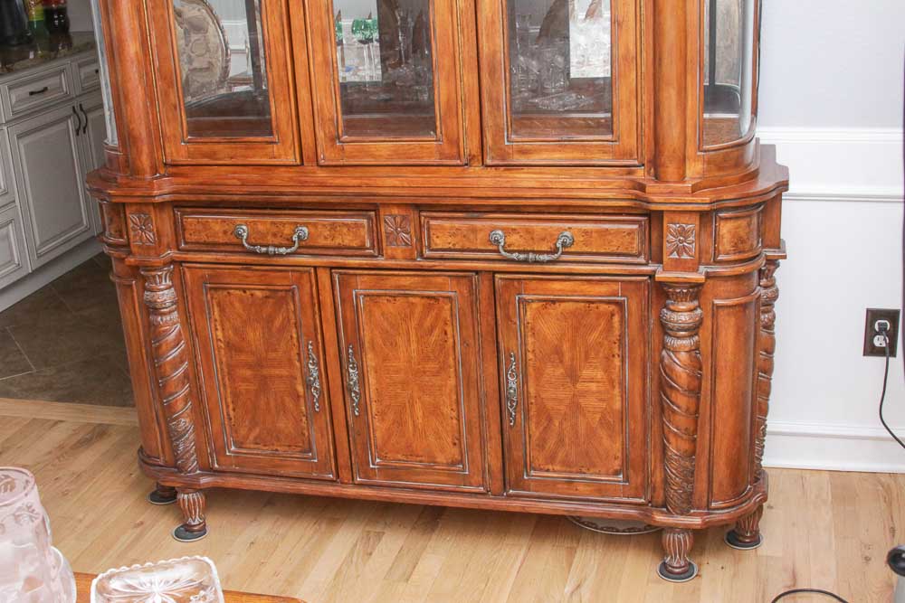 Large Ornate Display Cabinet