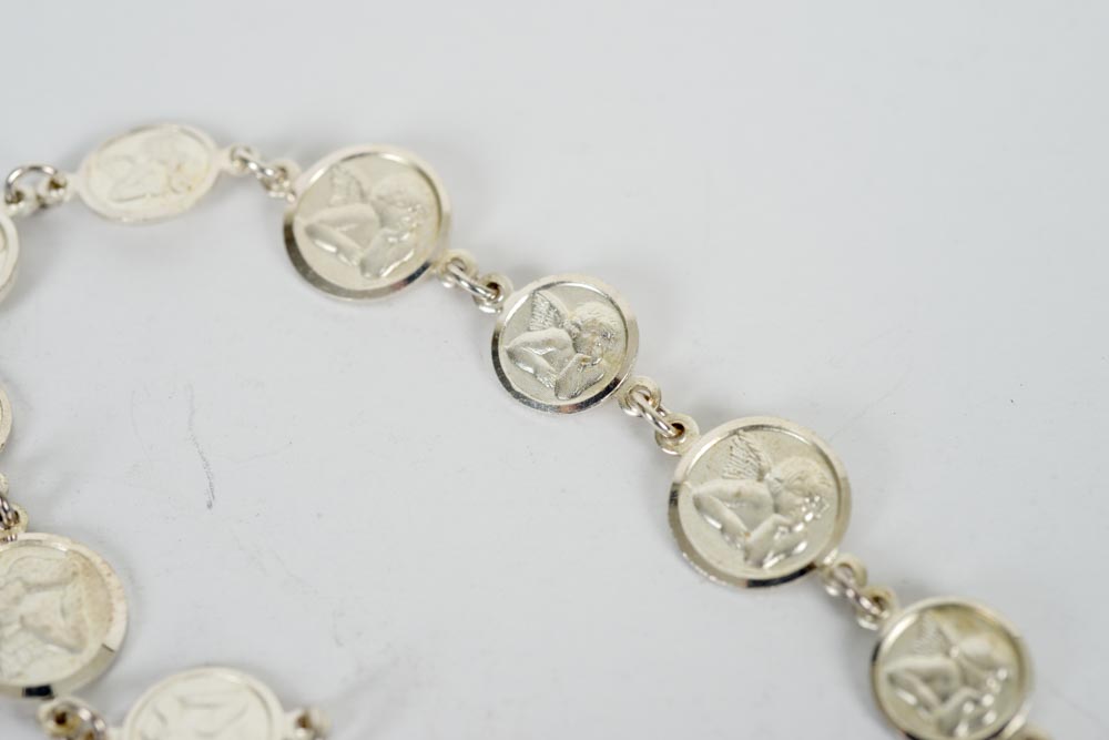 Sterling Silver Cherub Bracelet
