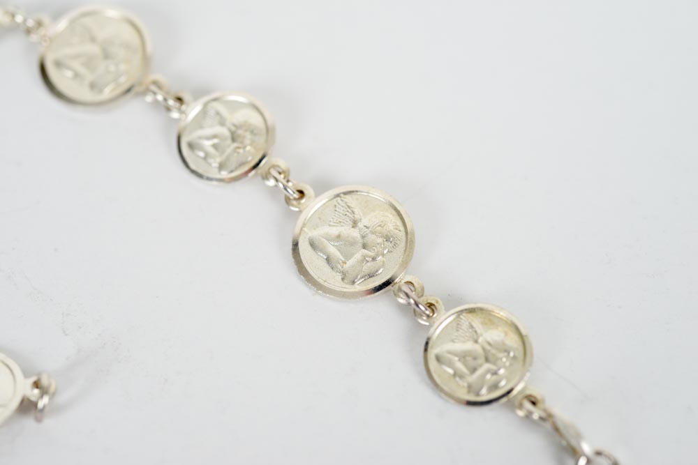 Sterling Silver Cherub Bracelet