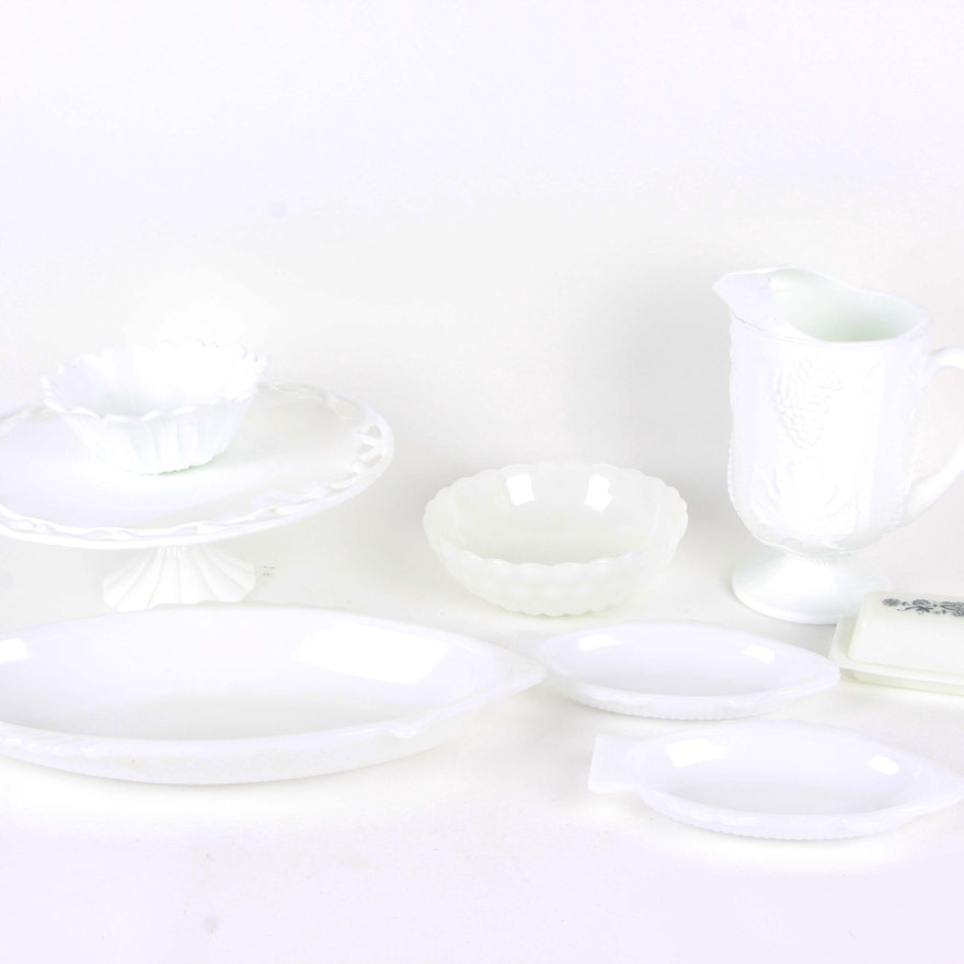 White Milk Glass Assortment