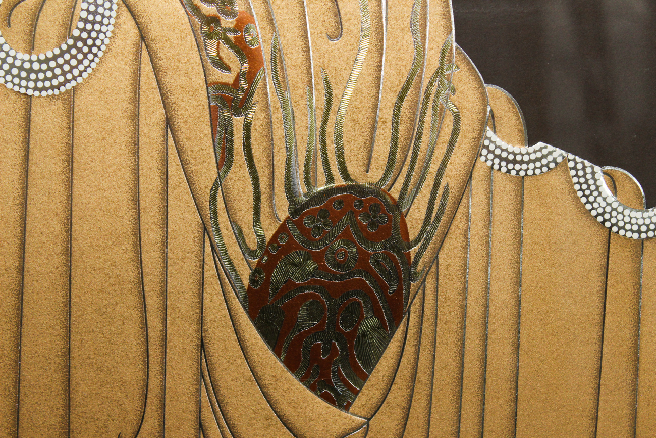 Erté Limited Edition Embossed Metallic Serigraph