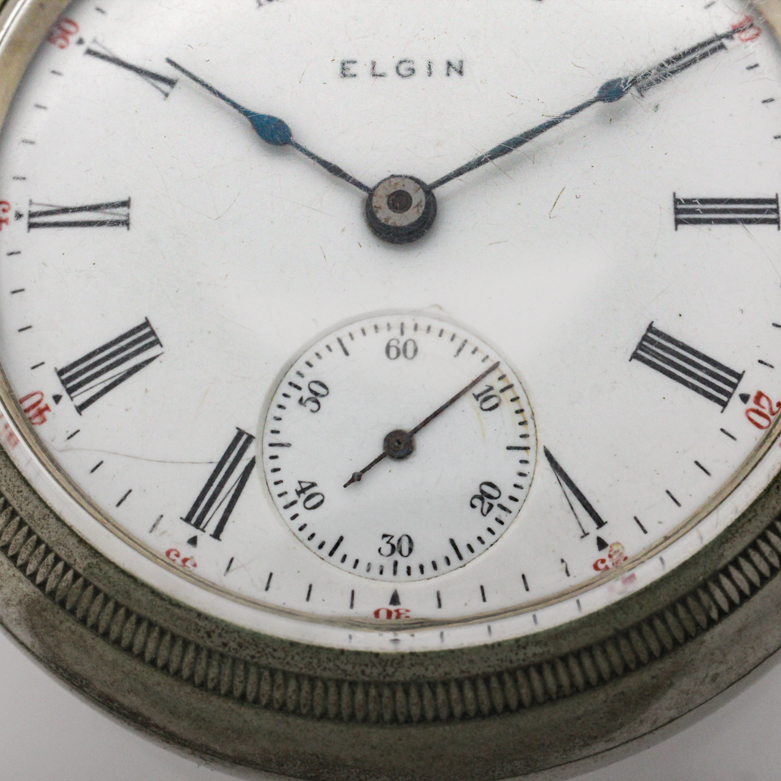 Antique 1910 Elgin Silverode Pocket Watch