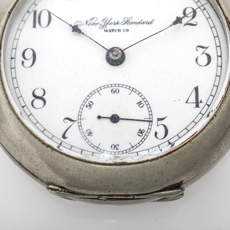 Antique New York Standard Silverine Pocket Watch