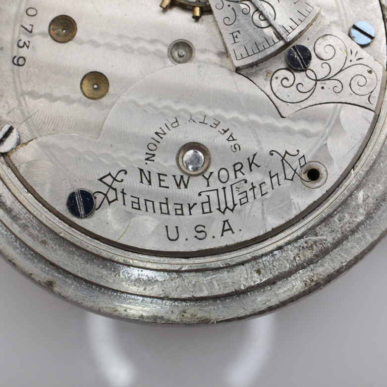 Antique New York Standard Silverine Pocket Watch