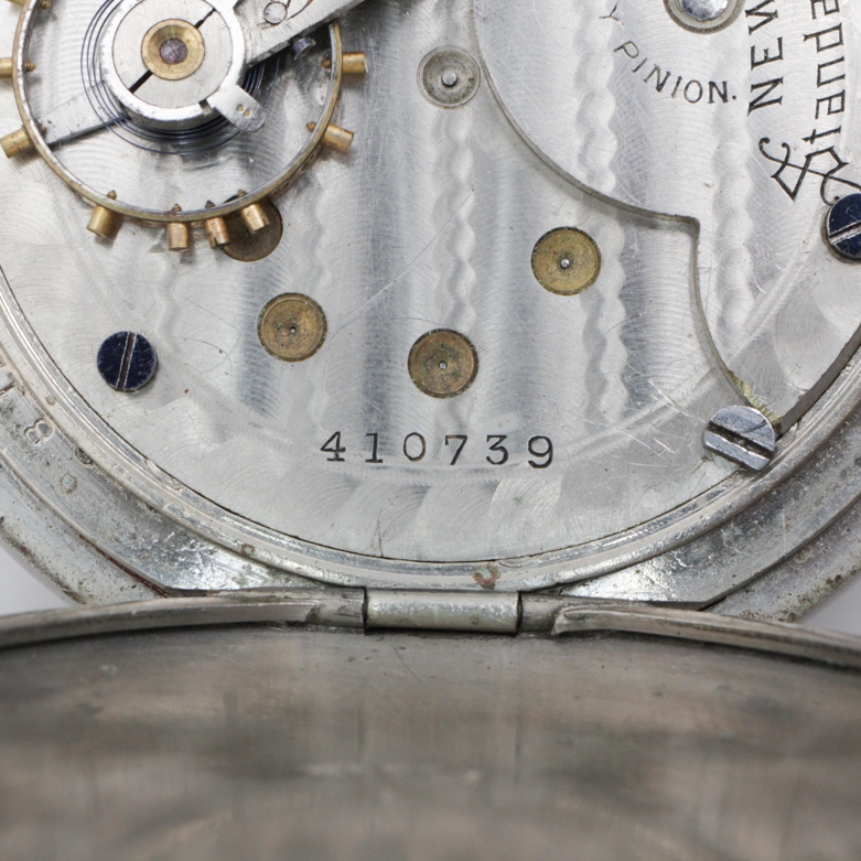Antique New York Standard Silverine Pocket Watch