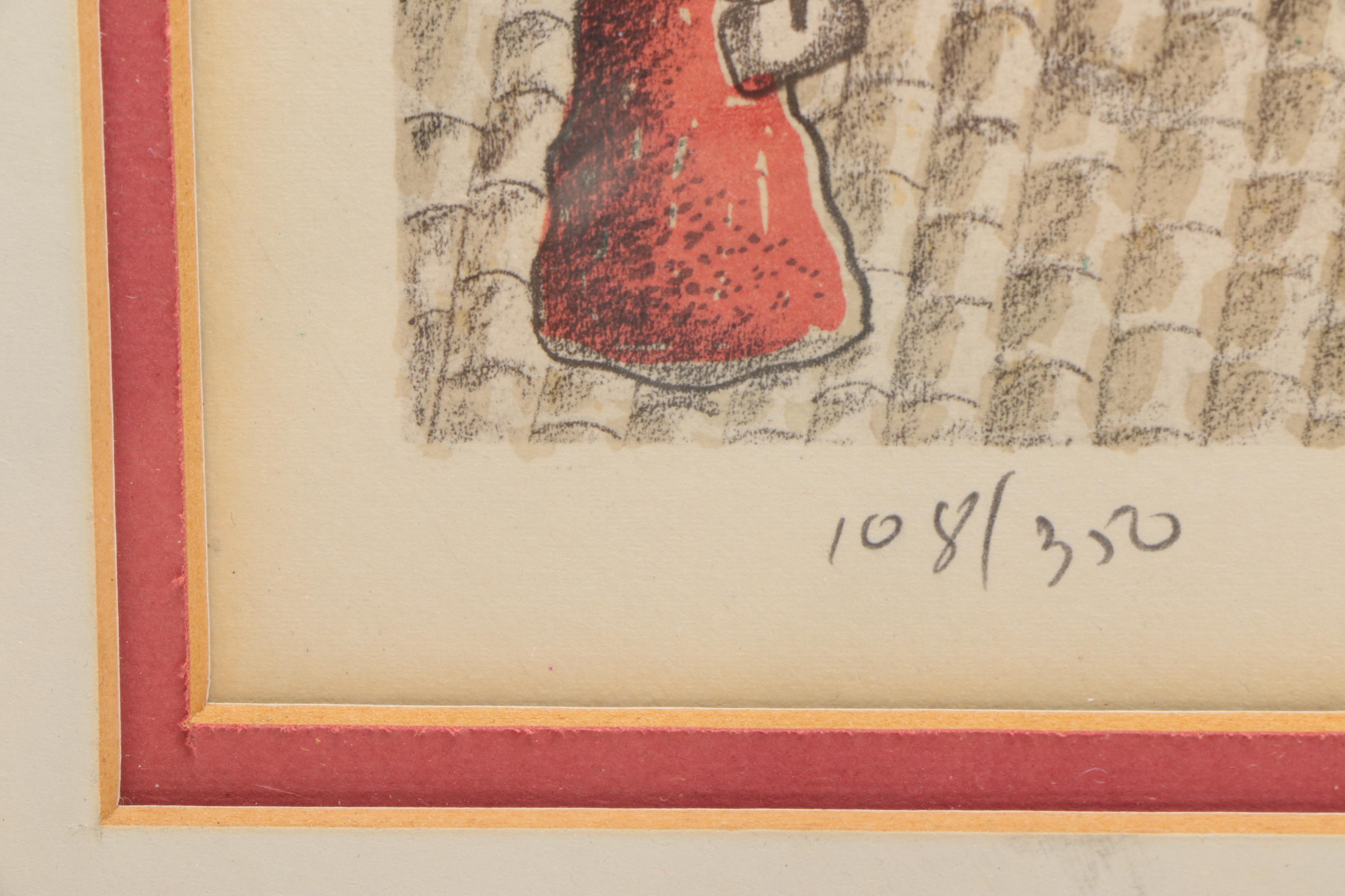 Josef Farhi Limited Edition Lithograph of City Block